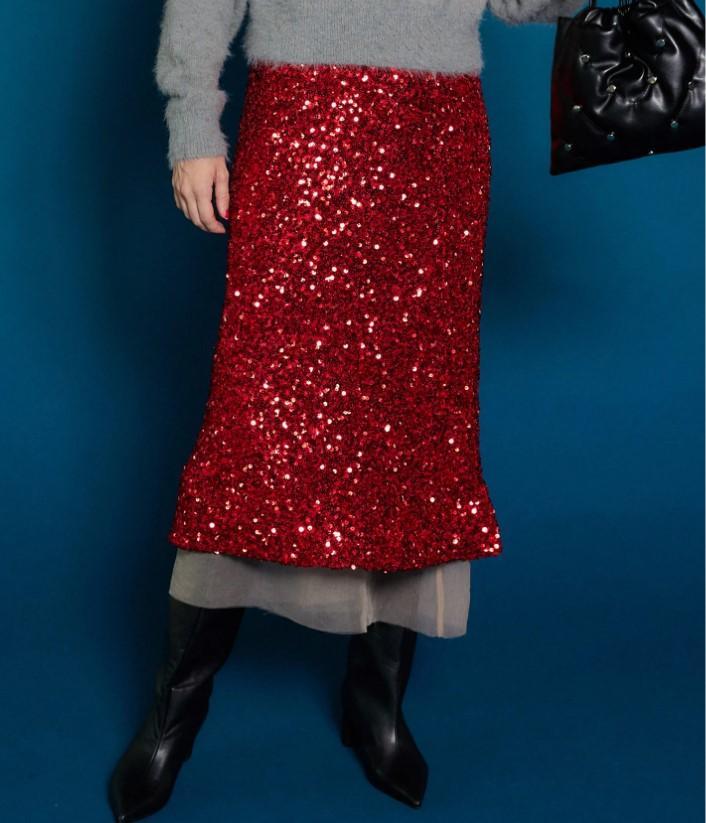 Multi Way Sequin Skirt https://maisonspecial.co.jp/products/21232515305