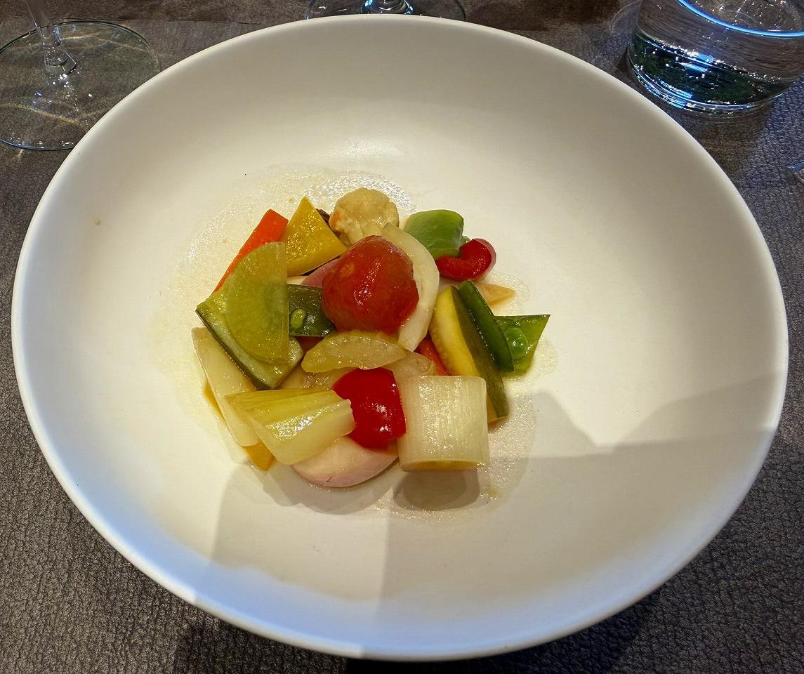 平日限定【Déjeuner】Menu marché 温かいギリシャ風野菜マリネ