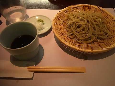 夜のコース料理 蕎麦