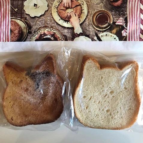 ねこねこ食パン　プレーン＆フレンチトースト