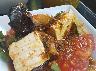 トマトと豆腐、春菊のサラダ　コチュジャンドレッシング