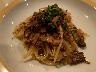 スパゲッティ、キノコのラグー